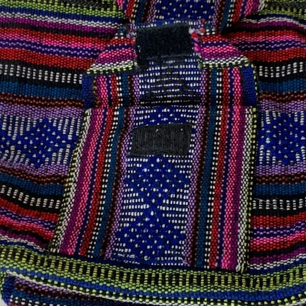 Handmade Woven Baja Mexican Serape‎ Hippie Backpack
